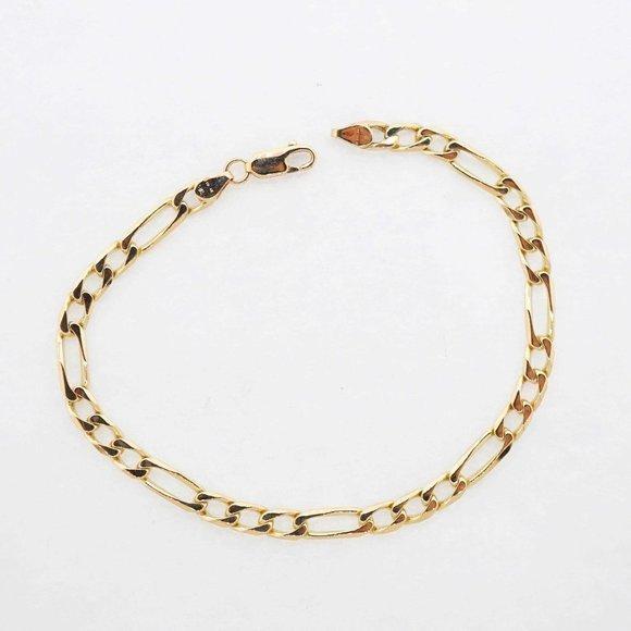 Estate Sale 14k Yellow Gold Chain Bracelet 8.5 Vintage Style 9.90g